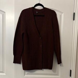 Express Rich Brown Women's Cardigan Sweater